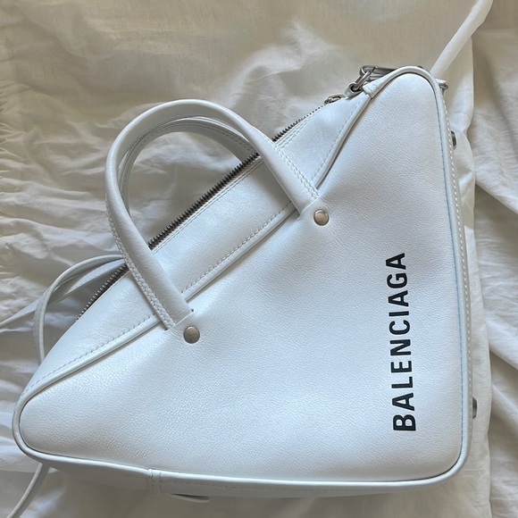 Balenciaga white triangle purse - Picture 1 of 2
